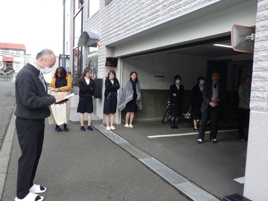 自衛消防訓練の様子