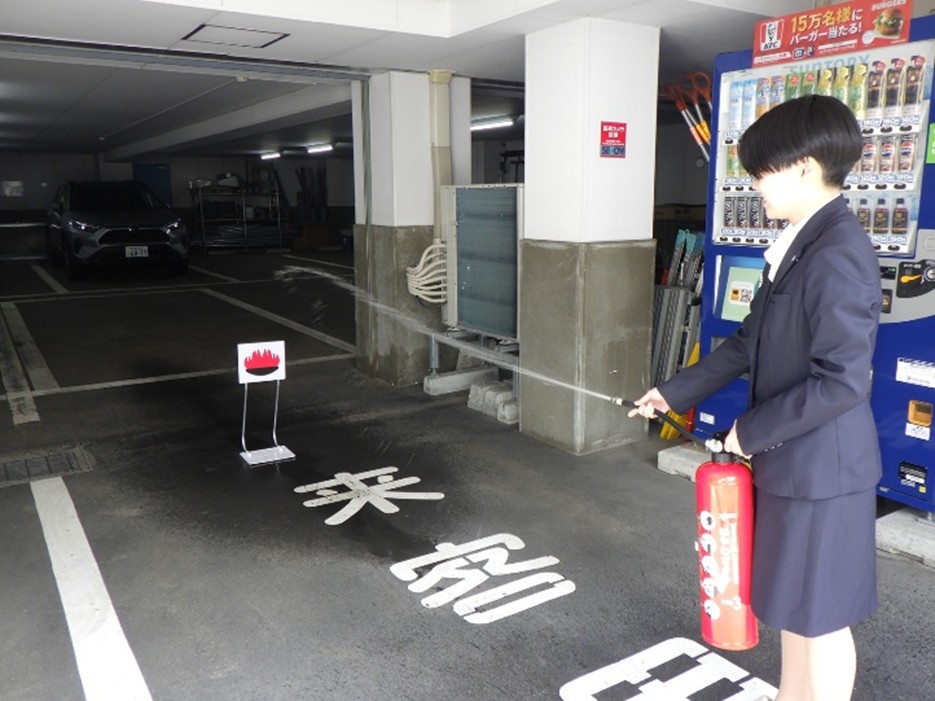 自衛消防訓練の様子